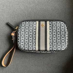 Tory Burch Gemini Link Canvas Wristlet